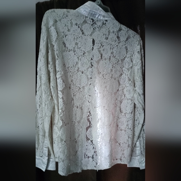 Men's 2X Jogal See through Lace shirt - Picture 6 of 6